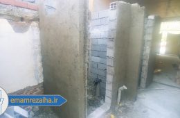 ساخت سرویس بهداشتی و حمام در بلوار بسیج آمل