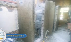 ساخت سرویس بهداشتی و حمام در بلوار بسیج آمل