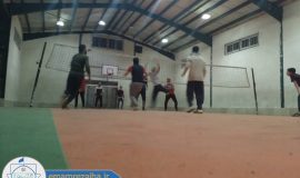سالن فوتبال و والیبال برای جهادگران گروه جهادی امام رضا (ع)